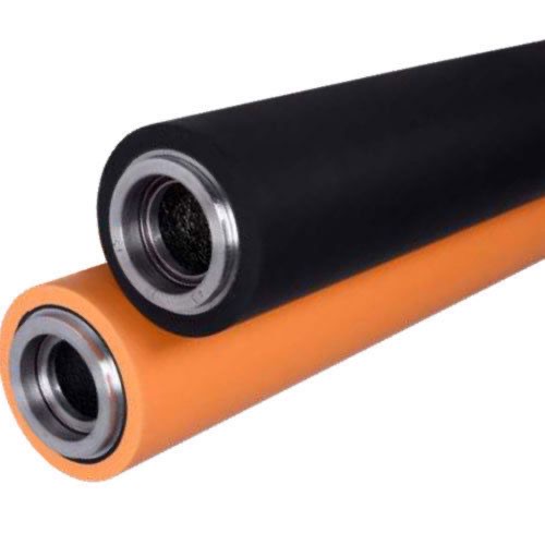 Web offset rubber printing rollers