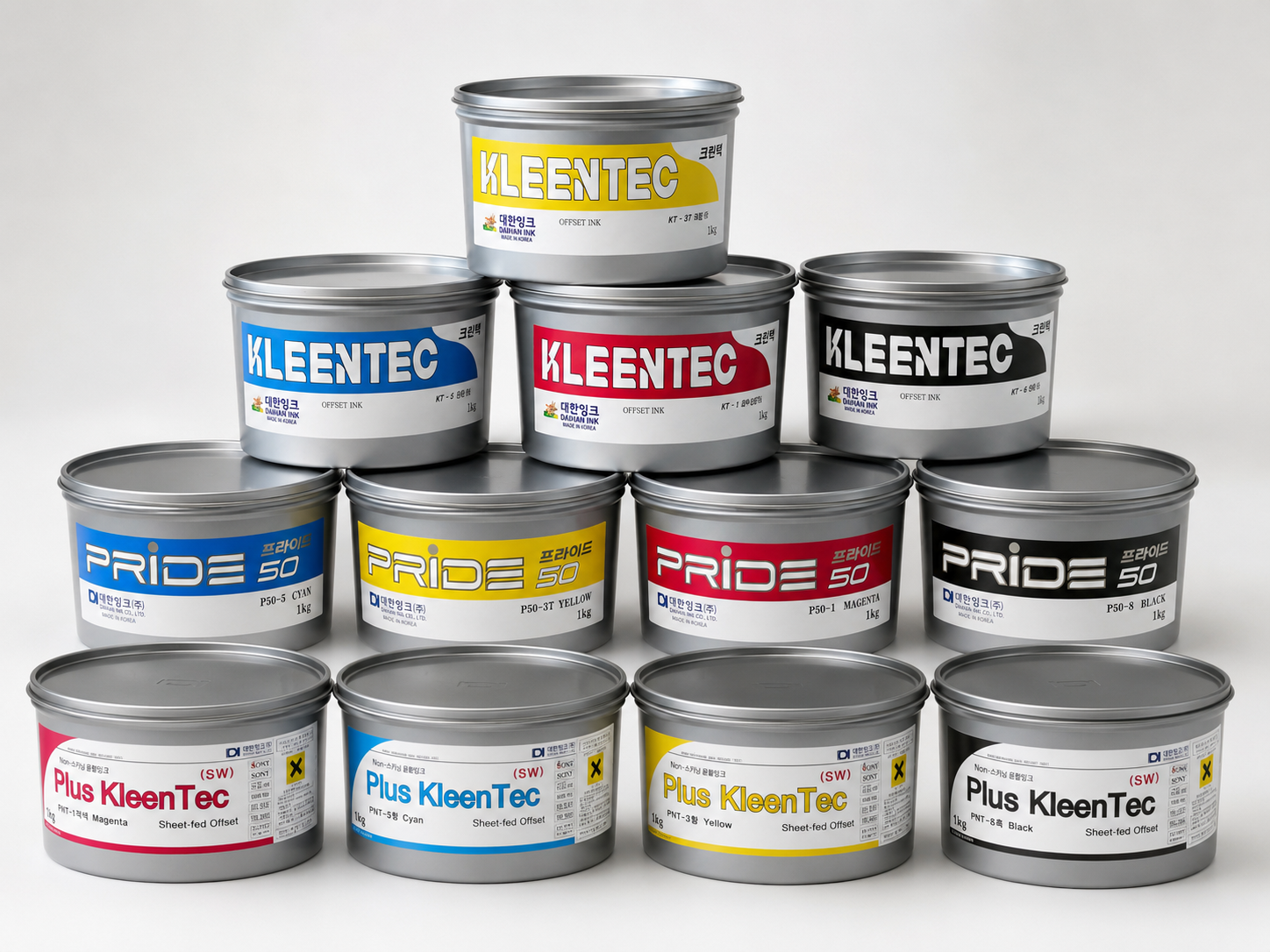 Sheetfed offset ink tins